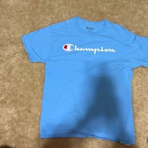 blue champions shirt